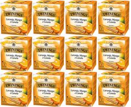 Chá Twinings Laranja, Manga e Canela Kit 12 Caixas 10 Un 120 Sachês