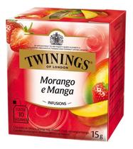 Cha Twinings Misto 15G DP com 10 saches Morango e Manga