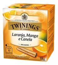 Cha Twinings Misto 18G DP com 10 saches Laranja Manga Canela