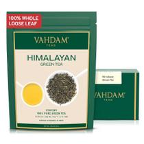 Chá VAHDAM Folhas de Chá Verde do Himalaia 100g Selado a Vácuo Chá VAHDAM Folhas de Chá Verde do Himalaia 100g Selado a Vácuo