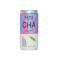 Chá Vegano Natural DÊVI Hibisco com Morango e Mirtilo Gaseificado 269ml