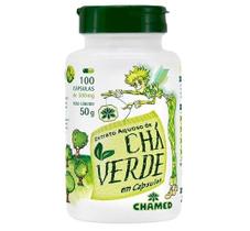 Chá Verde 500mg 100 Cápsulas - Chamed