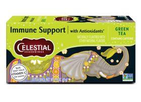 Chá Verde Celestial Seasonings Suporte Imunológico 20 Sachês