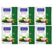 Chá Verde Cranberry Zero Açucar Diet Natural Kit 6 Fonte de Vitamina C 8g Magro