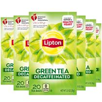 Chá Verde Descafeinado Lipton 20 Sachês, Pacote com 6 Chá Verde Descafeinado Lipton 20 Sachês, Pacote com 6