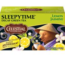 Chá Verde Descafeinado Sleepytime Celestial Seasonings com Limão 20 unidades Chá Verde Descafeinado Sleepytime Celestial Seasonings com Limão 20 unidades
