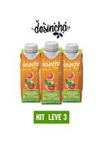 Chá verde desinchá prajá laranja e gengibre 250ml-kit 3 unid