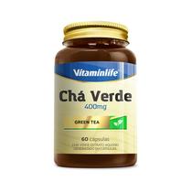 Chá Verde extrato aquoso desidratado 60caps Vitaminlife