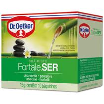 Chá Verde, Gengibre, Abacaxi e Vermelho Dr Oetker 22,5g