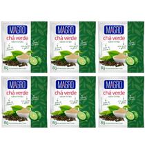 Chá Verde Limão Zero Açucar Diet Natural Kit 6 Fonte de Vitamina C 8g Magro