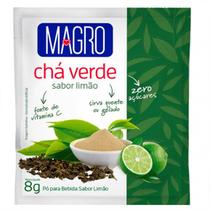 Chá Verde Magro Sabor Limão Zero Açúcares de 8g