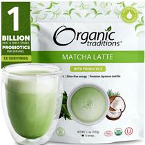 Chá verde Matcha Latte em pó Organic Traditions 150g