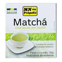 Chá Verde Moído Matchá Com 10 Sachês Mn Food 15G