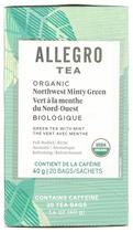 Chá Verde Orgânico Northwest Minty Allegro 20 Sachês Chá Verde Orgânico Northwest Minty Allegro 20 Sachês