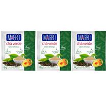Chá Verde Pessego Zero Açucar Diet Natural Kit 3 Fonte de Vitamina C 8g Magro Chá Verde Pessego Zero Açucar Diet Natural Kit 3 Fonte de Vitamina C 8g Magro