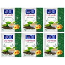 Chá Verde Pessego Zero Açucar Diet Natural Kit 6 Fonte de Vitamina C 8g Magro Chá Verde Pessego Zero Açucar Diet Natural Kit 6 Fonte de Vitamina C 8g Magro