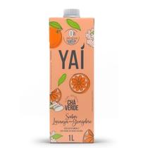 Chá verde sabor laranja com gengibre zero açúcar yaí 1l Chá verde sabor laranja com gengibre zero açúcar yaí 1l