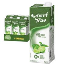 Chá Verde Sabor Limão NATURAL TEA 1L (6 unidades) Chá Verde Sabor Limão NATURAL TEA 1L (6 unidades)