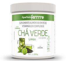 Chá Verde Solúvel 200g Sabor Limão Apisnutri - SV Chá Verde Solúvel 200g Sabor Limão Apisnutri - SV