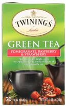 Chá Verde Twinings Romã Framboesa Morango 6x20 Sachês