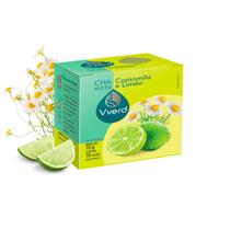 Chá Vverd Camomila com Limão 10 Sachês Alívio do Estresse e Bem Estar Natural