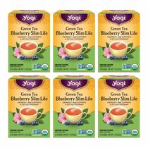 Chá Yogi Green Blueberry Slim Life Organic 96 sacos Chá Yogi Green Blueberry Slim Life Organic 96 sacos