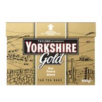 Chá Yorkshire Gold Sachês Almofada Pacote com 160 Unidades - 6 Pacotes Chá Yorkshire Gold Sachês Almofada Pacote com 160 Unidades - 6 Pacotes