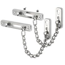 Chain Door Guard Lock Alise em aço inoxidável de níquel escovado Chain Door Guard Lock Alise em aço inoxidável de níquel escovado