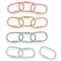 Chain Link Rings Toy mushie Baby, 12 unidades Periwinkle