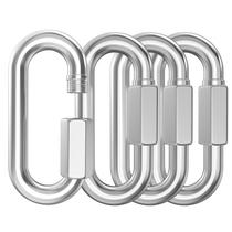 Chain Quick Links BNYZWOT em aço inoxidável de 3,5 cm, pacote com 4
