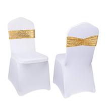 Chair Sashes Eternal Beauty Sequin Gold, conjunto de 20