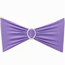 Chair Sashes SINSSOWL Lavender Spandex, pacote com 50
