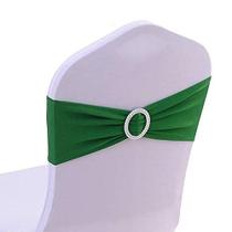 Chair Sashes SINSSOWL Stretch Spandex verde escuro (pacote com 50)