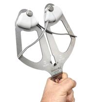 Chaira em Y Lisa Mundial Inox Afiador de Bancada Profissional Amolador 4143 Açougue Frigorífico Branco