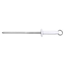 Chaira Estriada Haste em Aço Inox Cabo Polipropileno Branco com Argola 10 polegadas Mundial Chaira Estriada Haste em Aço Inox Cabo Polipropileno Branco com Argola 10 polegadas Mundial