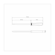 Chaira Tramontina Churrasco com Haste em Aço Carbono e Cabo de Madeira Natural 8 polegada