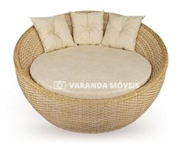 Chaise, Area Externa, 160, cadeira grande, fibra Palha Cadeira Redonda Para Varanda Jardim Área Externa