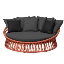 Chaise Área Externa Monza Alumínio Pintura Corda Náutica Trama