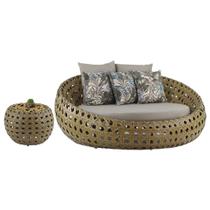 Chaise Barcelona em Alumínio com Almofadas Impermeáveis para Área, Sala, Piscina, Jardim Trama Original