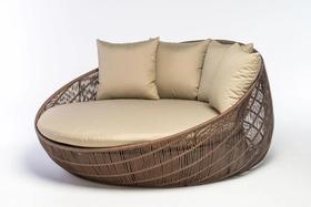 Chaise Concha Redonda Fibra Sintética Varanda Piscina 1,40m