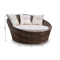 Chaise em Fibra Sintética - Linum Bege Chaise em Fibra Sintética - Linum Bege