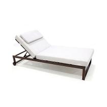 Chaise Espreguiçadeira de Alumínio com almofada para piscina