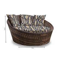 Chaise Nova Delhi - Tecido Corda Náutica Chaise Nova Delhi - Tecido Corda Náutica