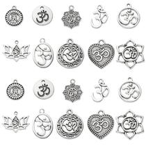 Chakra Charms KitBeads Tibetan Seed of Life Yoga 100 unidades