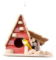 Chalé de Passarinho Grande com Cabana feito de Madeira - Enfeite - Decoração - Jardim - Sacada Chalé de Passarinho Grande com Cabana feito de Madeira - Enfeite - Decoração - Jardim - Sacada