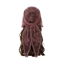 Chale Elegante Com Bordado De Flores Em Renda Para Mulheres, Proteção Solar Para Viagens De Verão,