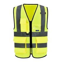 Chaleco de Seguridad A-SAFETY Pequeño con 7 Bolsillos Reflectante Alta Visibilidad Chaleco de Seguridad A-SAFETY Pequeño con 7 Bolsillos Reflectante Alta Visibilidad