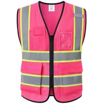 Chaleco de Seguridad Ekkosafety EK175 Malla Rosa Neón Reflectante Chaleco de Seguridad Ekkosafety EK175 Malla Rosa Neón Reflectante