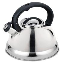 Chaleira 2,7 Litros Com Apito Roma Aço Inox Brinox 13183