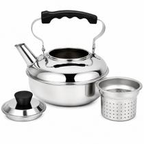 Chaleira Aço Inox 1 Litro Com Filtro Para Chá Ravinox 000610 Chaleira Aço Inox 1 Litro Com Filtro Para Chá Ravinox 000610
